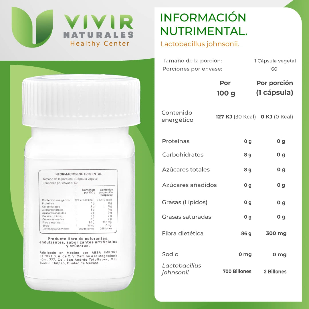 Lactobacillus Johnsonii 2 Billones