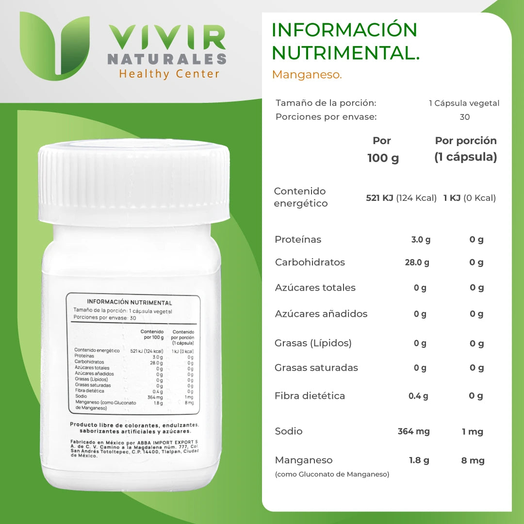 Manganeso 8MG