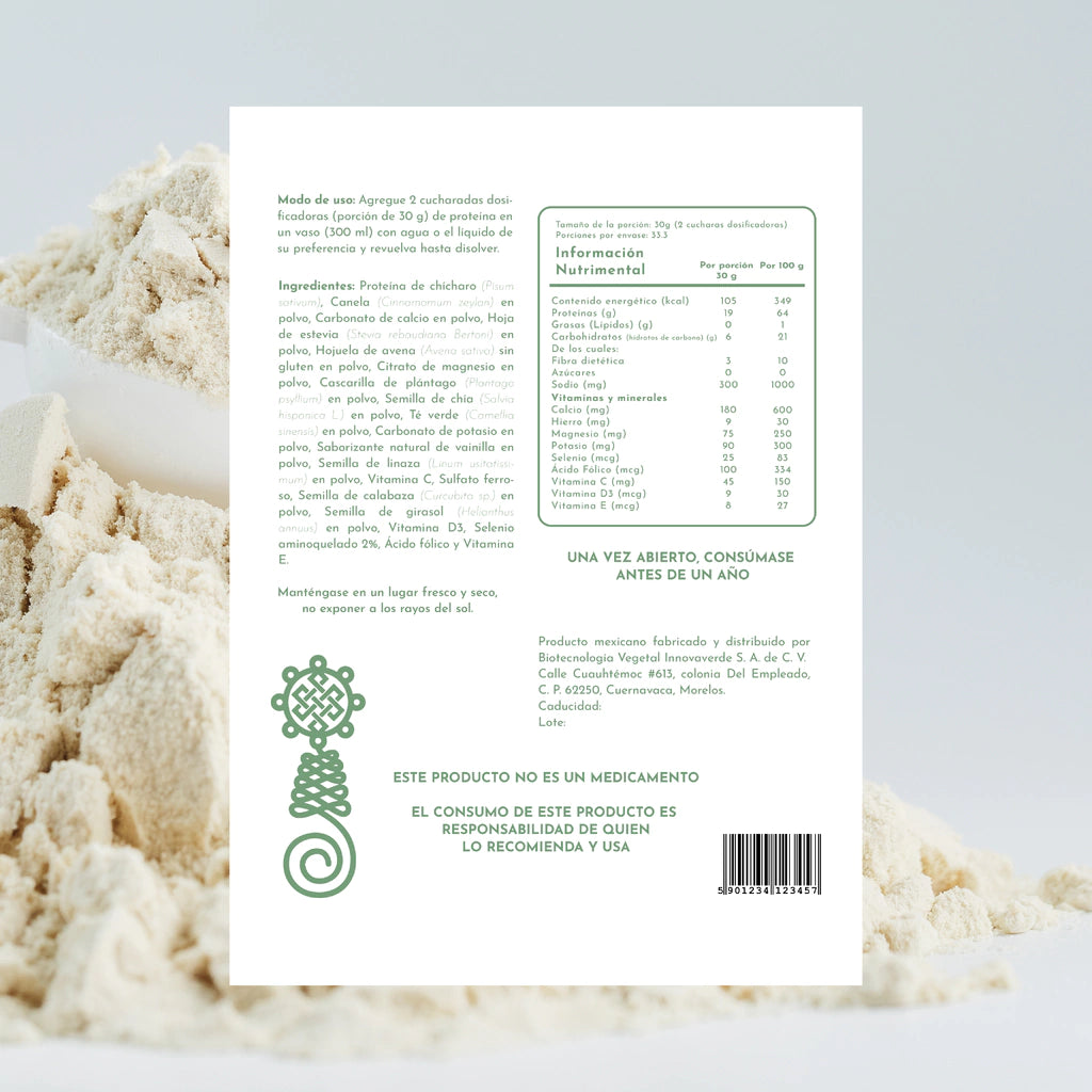 Proteína Vegetal Sabor Vainilla
