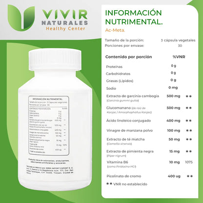 AC-META con Vinagre de Manzana