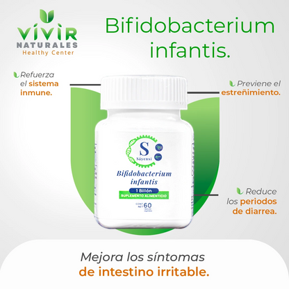 Bifidobacterium infantis 1 billón · 60 cápsulas