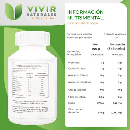 BICARBONATO DE SODIO 1000mg