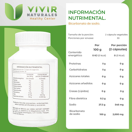 BICARBONATO DE SODIO 1000mg