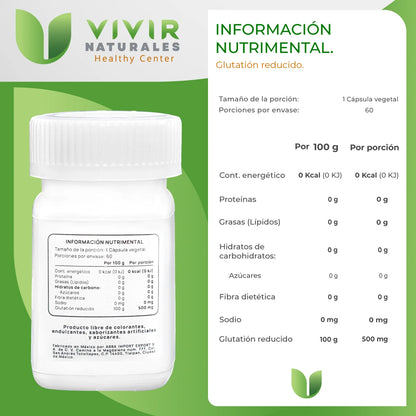 GLUTATIÓN REDUCIDO 500MG