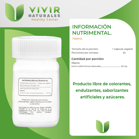 HIERRO 60mg