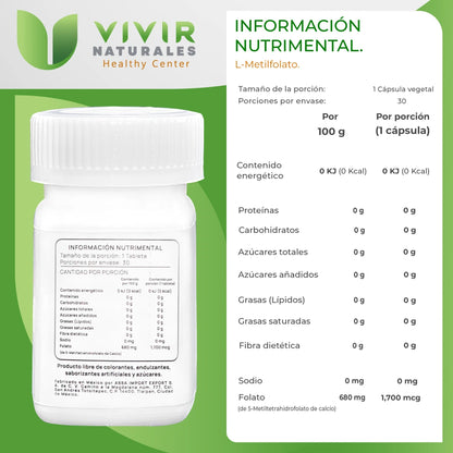 L-METILFOLATO 1700MCG