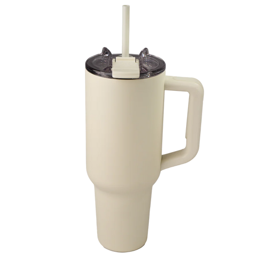Vaso Térmico 40oz color crema
