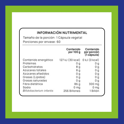Bifidobacterium infantis 1 billón · 60 cápsulas